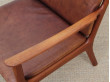 Mid-Century Modern Danish pair of  lounge chairs in teak model PJ 112 by Ole Wanscher