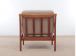 Mid-Century Modern Danish pair of  lounge chairs in teak model Kuba by Bertil Fridhagen