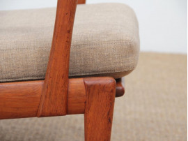 Paire de fauteuils scandinaves en teck modèle Kuba