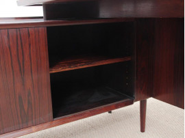 Mid-Century  modern scandinavian large desk in Rio rosewood by Arne Vodder for Sibast Furniture