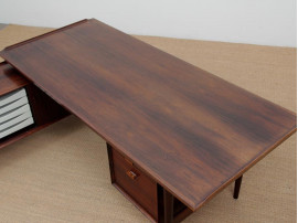 Mid-Century  modern scandinavian large desk in Rio rosewood by Arne Vodder for Sibast Furniture