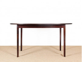 Mid-Century  modern scandinavian dining table in mahogany 8/12 seats by Ole Wanscher