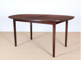 Mid-Century  modern scandinavian dining table in mahogany 8/12 seats by Ole Wanscher