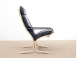 Mid modern century Siesta Classic armchair, hight back by Ingmar Relling. New edition.