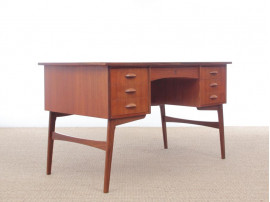 Mid-Century  modern scandinavian desk in teak