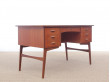 Mid-Century  modern scandinavian desk in teak