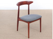 Mid-Century  modern scandinavian set of 4 teak dinning chairs by Kurt Østervig