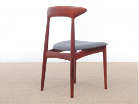 Mid-Century  modern scandinavian set of 4 teak dinning chairs by Kurt Østervig