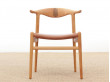 Mid-Century  modern scandinavian chair model Cow Horn PP 505 by Hans Wegner. New production.