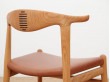 Mid-Century  modern scandinavian chair model Cow Horn PP 505 by Hans Wegner. New production.