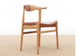 Mid-Century  modern scandinavian chair model Cow Horn PP 505 by Hans Wegner. New production.