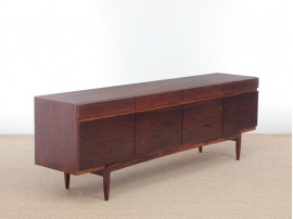 Mid-Century  modern scandinavian side bord in Rio rosewood by Ib Kofod Larsen for Faarup Mobelfabrik