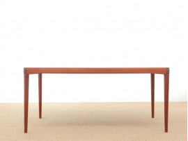 Mid-Century Modern danish extendable dining table in teak by H.W. Klein for Bramin, 6/8 seats.