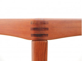 Mid-Century Modern danish extendable dining table in teak by H.W. Klein for Bramin, 6/8 seats.