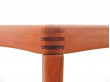 Mid-Century Modern danish extendable dining table in teak by H.W. Klein for Bramin, 6/8 seats.