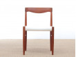 Mid-Century Modern scandinavian set of  4 dining chairs in teak by H.W. Klein