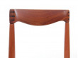 Mid-Century Modern scandinavian set of  4 dining chairs in teak by H.W. Klein