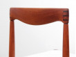 Mid-Century Modern scandinavian set of  4 dining chairs in teak by H.W. Klein