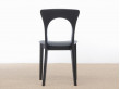 Mid-Century modern scandinavian dining chair model Peter black by Niels Koefoed, new edition. 