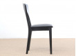 Mid-Century modern scandinavian dining chair model Peter black by Niels Koefoed, new edition. 