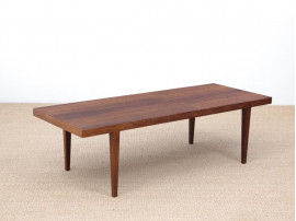 Mid-Century  modern scandinavian coffee table in Rio rosewood by Severin Hansen