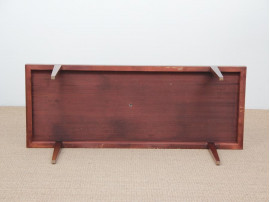 Mid-Century  modern scandinavian coffee table in Rio rosewood by Severin Hansen