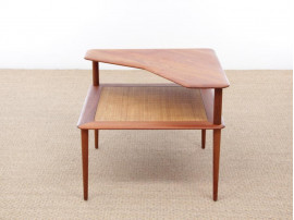 Mid-Century  modern scandinavian angle coffee table by Peter Hvidt