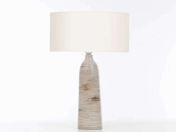 Ceramic table lamp. Glazed stoneware. Unique piece.