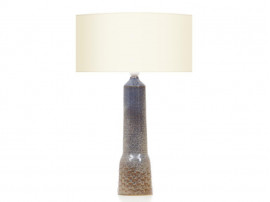 Ceramic table lamp. Glazed stoneware. Unique piece.