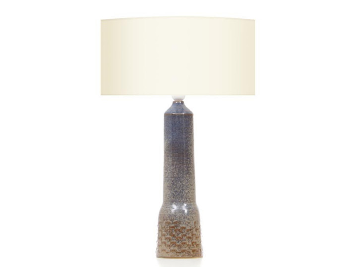 Ceramic table lamp. Glazed stoneware. Unique piece.