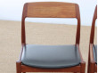 Mid-Century  modern scandinavian set of 4 teak dining chairs 