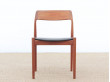 Mid-Century  modern scandinavian set of 4 teak dining chairs 