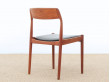 Mid-Century  modern scandinavian set of 4 teak dining chairs 