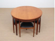 Mid-Century Modern scandinaviandiner set in teak by Hans Olsen