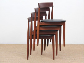 Mid-Century Modern scandinaviandiner set in teak by Hans Olsen