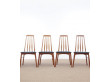 Mid-Century Modern Danish set of 4 chairs in teak model Eva by Niels Kofoed 