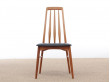 Mid-Century Modern Danish set of 6 chairs in teak model Eva by Niels Kofoed 