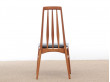 Mid-Century Modern Danish set of 6 chairs in teak model Eva by Niels Kofoed 