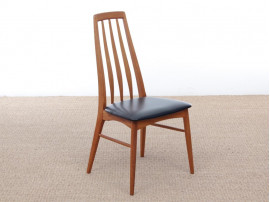 Mid-Century Modern Danish set of 6 chairs in teak model Eva by Niels Kofoed 