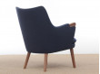 Fauteuil scandinave modèle CH 71. Edition neuve. 