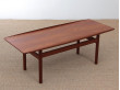 Mid modern scandinavain coffee table in teak model  GJ  by Grete Jalk106