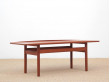 Table basse scandinave en teck modèle GJ 106