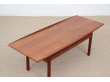 Mid modern scandinavain coffee table in teak model  GJ  by Grete Jalk106