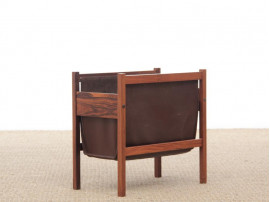 Mid-Century  modern rosewood  magazine holder 