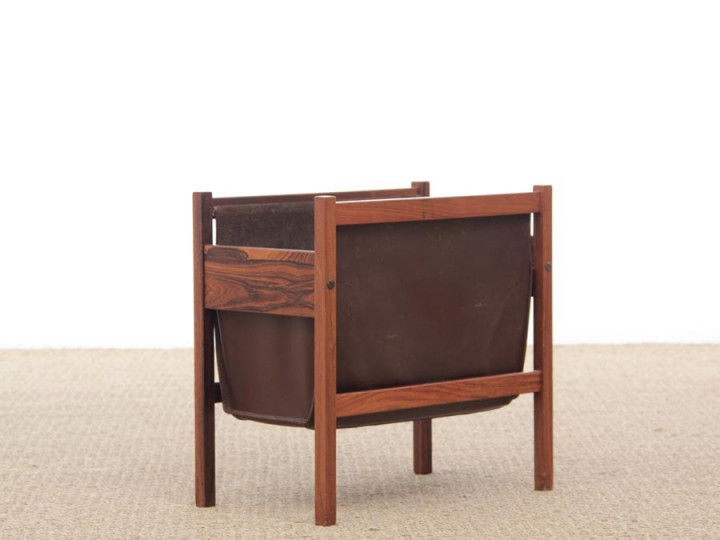 Mid-Century  modern rosewood  magazine holder 