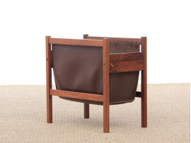 Mid-Century  modern rosewood  magazine holder 