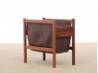 Mid-Century  modern rosewood  magazine holder 