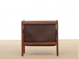 Mid-Century  modern rosewood  magazine holder 