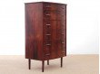 Mid-Century  modern scandinavian chest of drawers in Rio rosewood