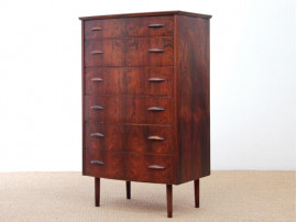 Mid-Century  modern scandinavian chest of drawers in Rio rosewood